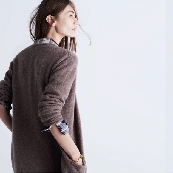 Madewell Ryder Cardigan Sweater in Heather Root Size L - Picture 5 of 12